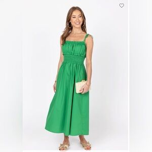 Shop Avara Kelly Green Tiffany Midi Dress NEW Size Medium .